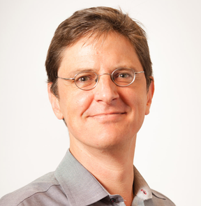 A headshot of Jeff Ubois, Vice President of Knowledge Management at Lever for Change