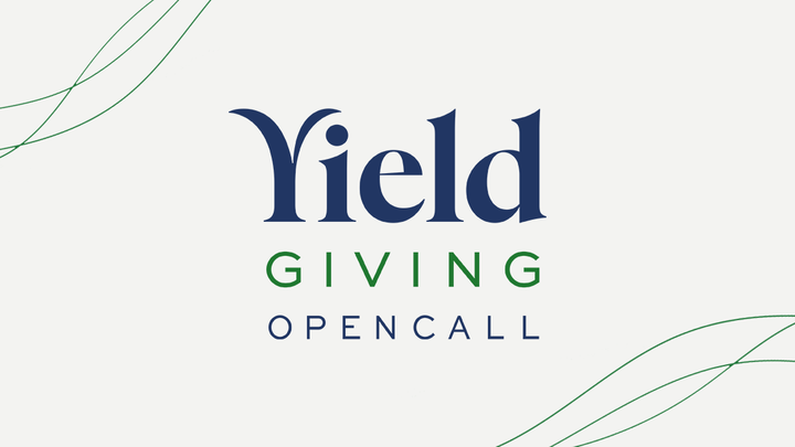 Homepage of the Yield Giving Open Call